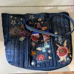 Johnny Was Beautiful Denim Tote